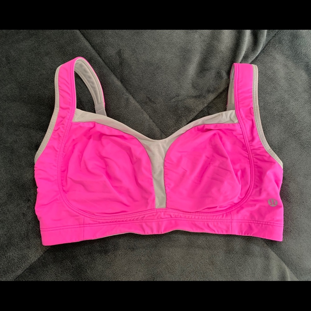Hot Pink Lululemon Athletica Sports Bra